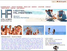 Tablet Screenshot of hotelalabamarimini.com